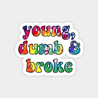 Young, Dumb & Broke Magnet