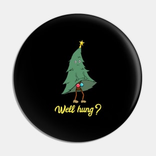 Naughty Christmas tree ornaments funny pun xmas Pin