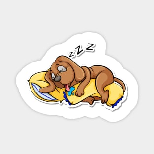 GIFT SLEEPING DOG T-SHIRT Magnet