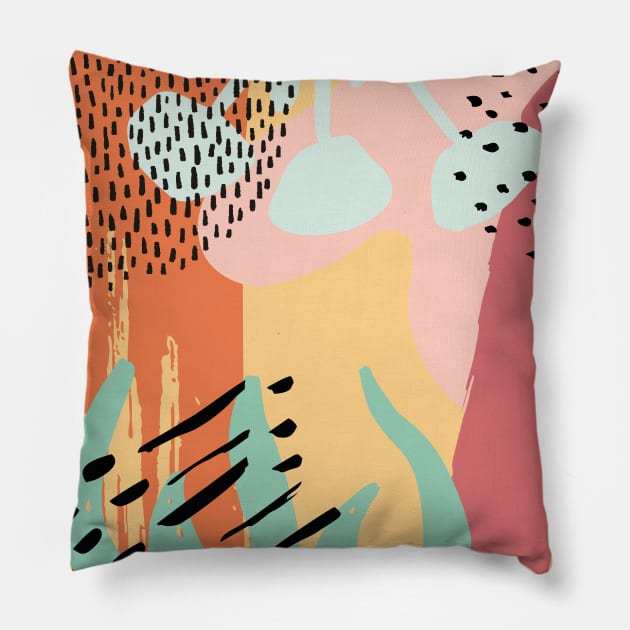 Flower Garden Pillow by NJORDUR