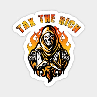 Tax The Rich Orange Magnet