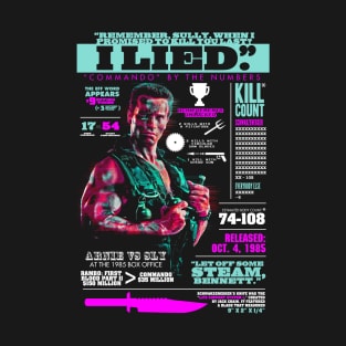 Commando (1985) Infographic T-Shirt