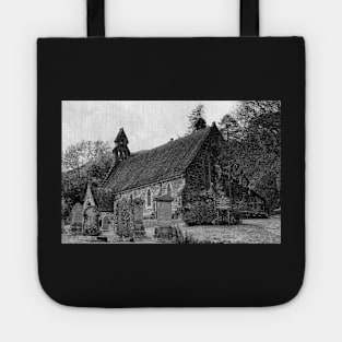 Rob Roy MacGregor's Church and Graveyard B&W Tote