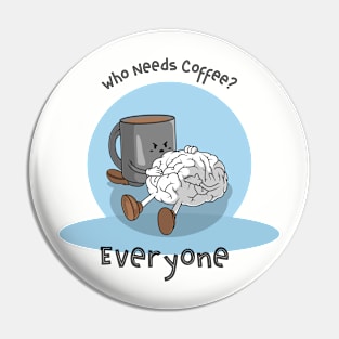 A Brain without Coffee is A brain Operating at 10% Pin