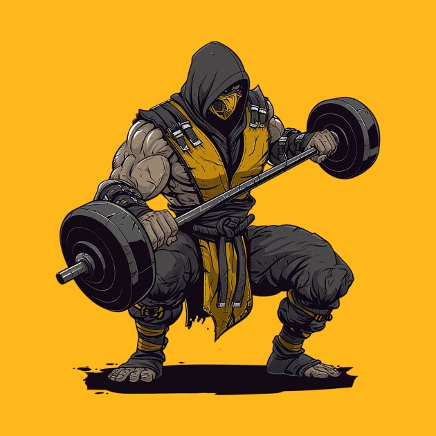 scorpion at gym by Ninja banana