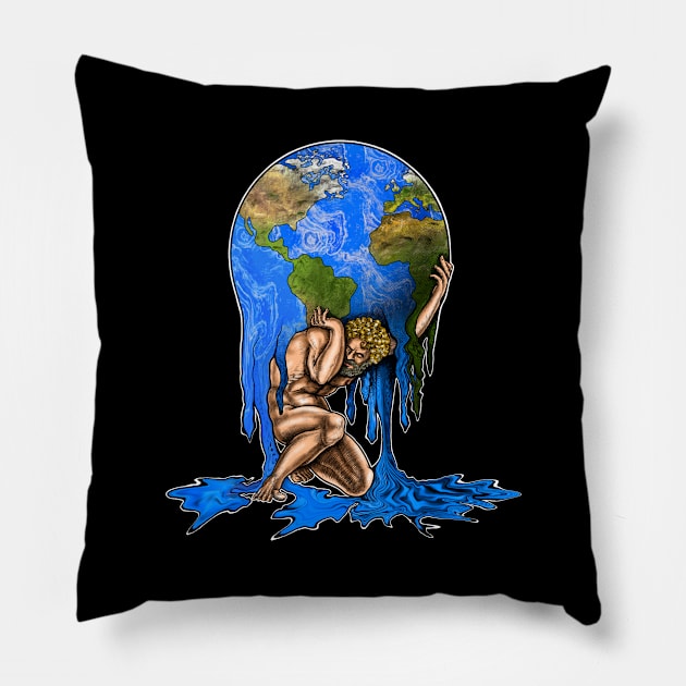 Atlas Greek mythology Pillow by Artardishop