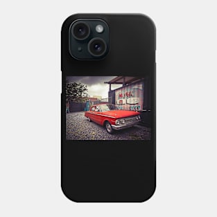 Vintage Red Car New York City Phone Case