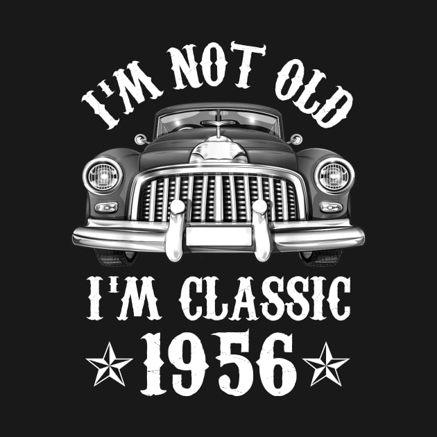 66 Year Old Vintage 1956 Classic Car 66th Birthday Gifts by Rinte