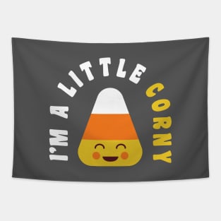 Halloween Candy Corn Kawaii I'm A Little Corny Tapestry