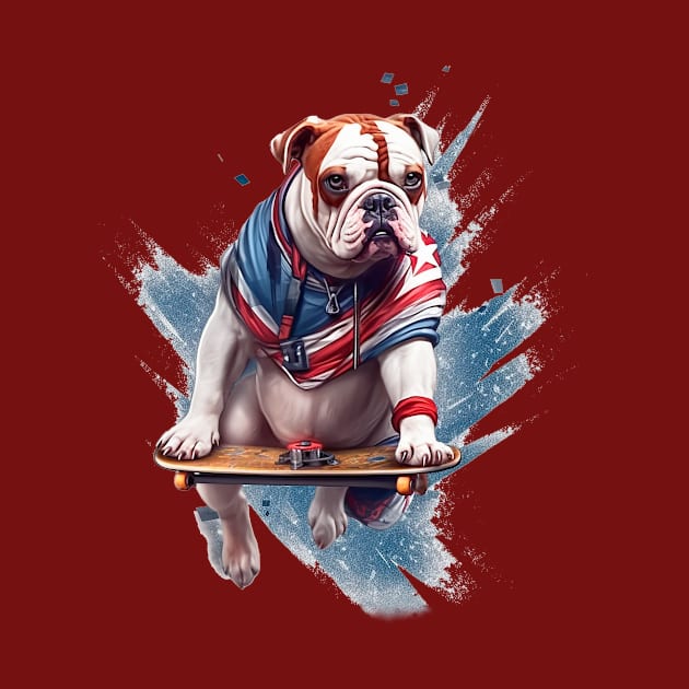 Bulldog superhero by enyeniarts