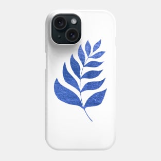 Simple branch - metallic blue Phone Case