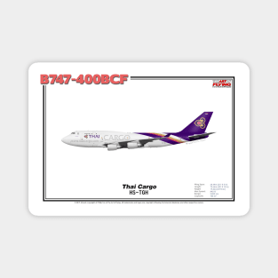 Boeing B747-400BCF - Thai Cargo (Art Print) Magnet