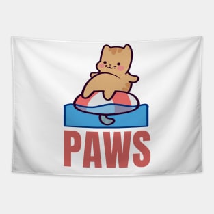 PAWS Cat Tapestry