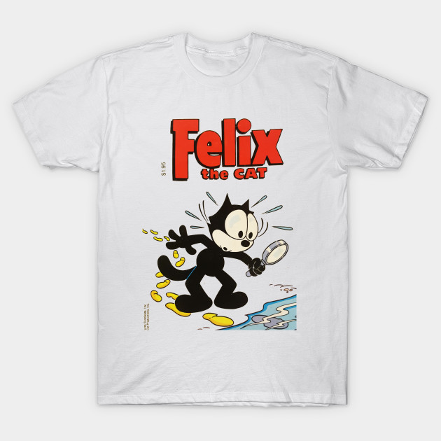 Felix The Cat Vintage Book Cover Felix The Cat T Shirt Teepublic