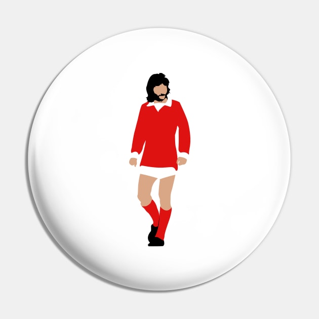 George Best Pin by CulturedVisuals