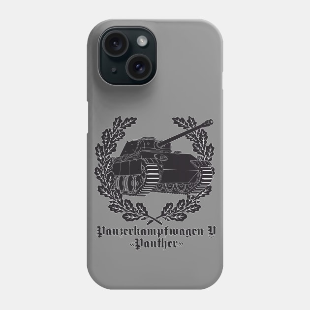 Pz-V Panther and a wreath of oak leaves Phone Case by FAawRay