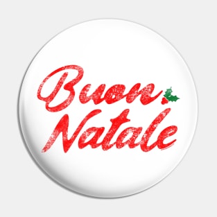 Buon Natale Retro Pin