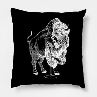 SEEMBO Bison Karaoke Singing Musician Vocalist Sing Fun Band Pillow