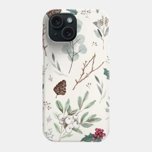 Christmas elements pattern Phone Case