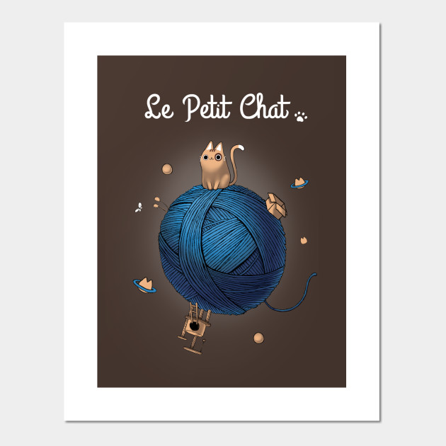 Le Petit Chat Cute Kitty Parody Cat In A Box Le Petit Prince Posters And Art Prints Teepublic