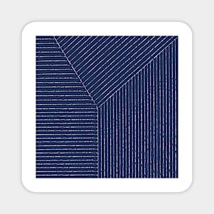 Lines (Navy) Magnet