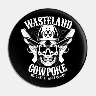 Wasteland Cowpoke Nuclear Fallout Ghoul Cowboy Skull Pin