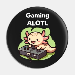 Cute Axolotl Gaming Pin