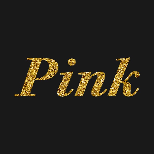 Pink , Golden Glitter by admeral