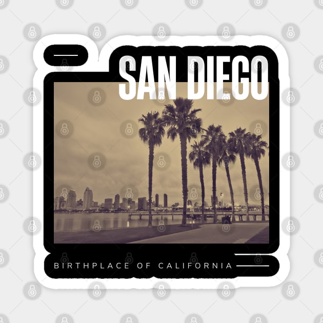 San Diego city Magnet by Innboy