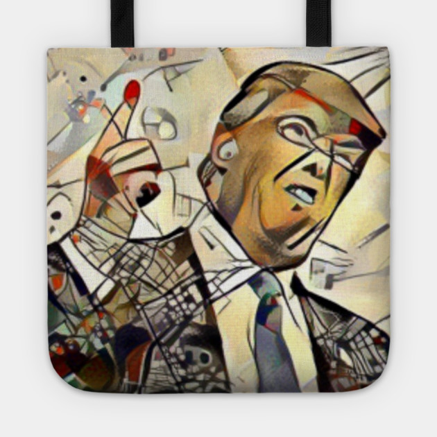 Abstract Funny Painting Of Donald Trump Right Hand Raised Point