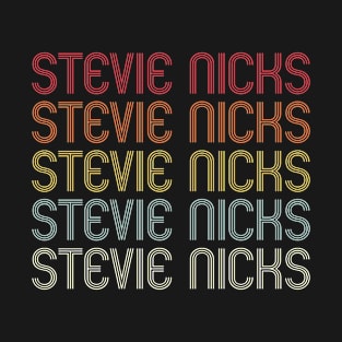 Retro Stevie Wordmark Repeat - Vintage Style T-Shirt