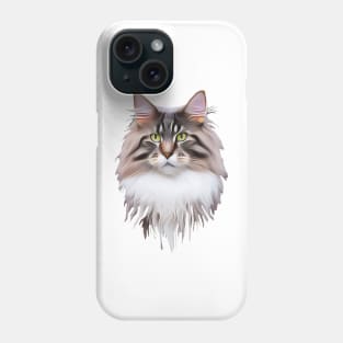 A Big Cat with a Serious Look Phone Case