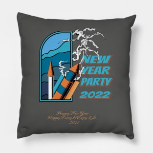 new year party 2022 Pillow