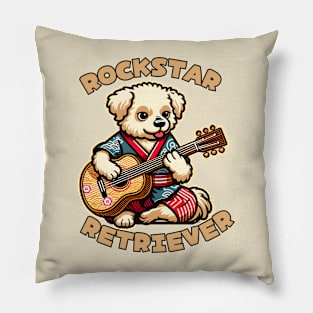 Rock and roll dog Pillow