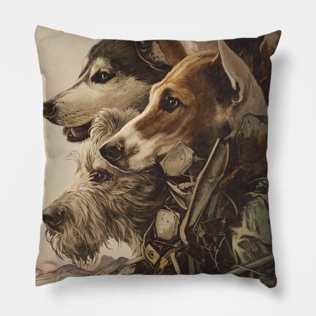 Dogs Pillow by AJFrena