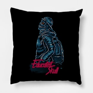 Astronaut and educated skull Pillow