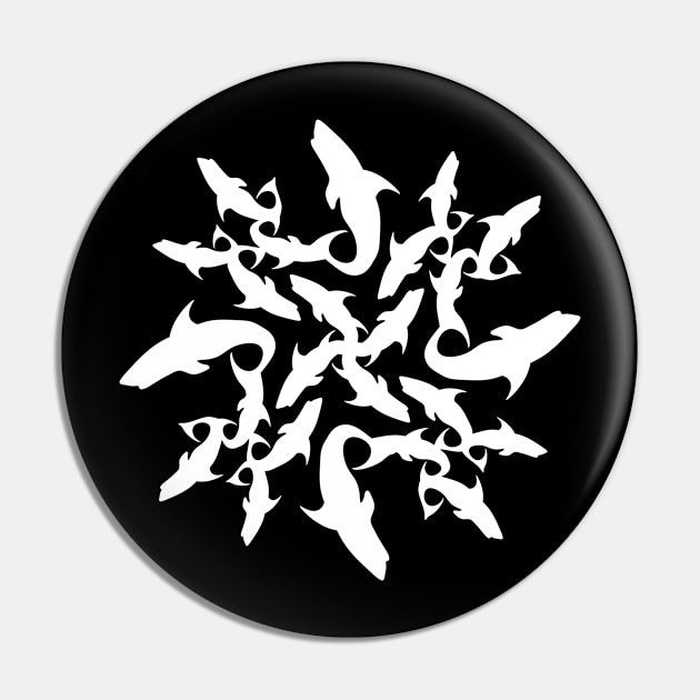 shark circle (white) Pin by hamiltonarts