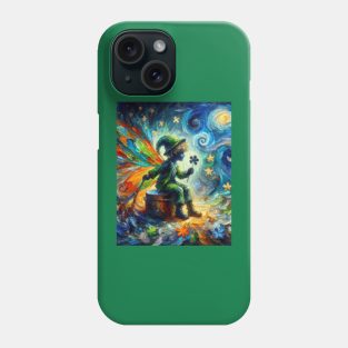 Shamrock Fairy in Starry Night Phone Case