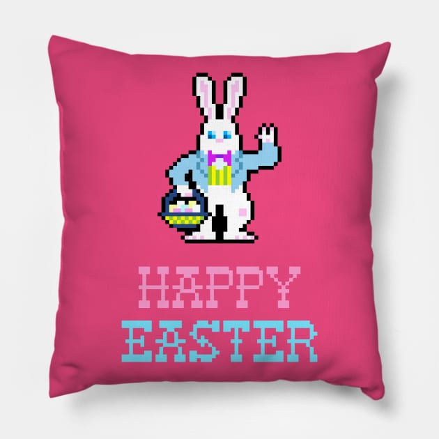 happy easter Pillow by amillustrated