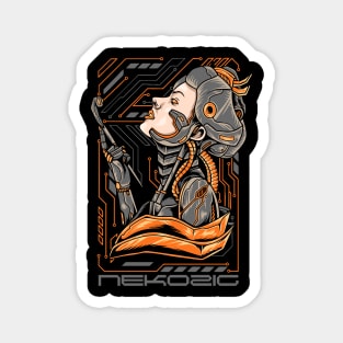 Geisha Mecha Japan Magnet