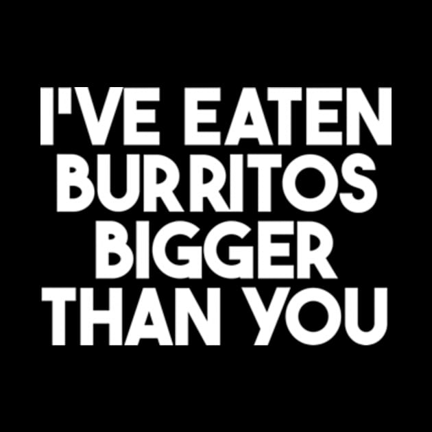 i've eaten burritos bigger than you by style flourish