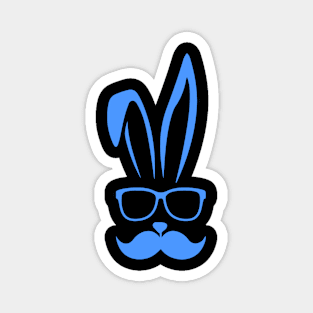 Easter bunny face with beard Magnet