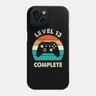 Level 13 Complete 13th Wedding Anniversary For Him Her Funny Phone Case