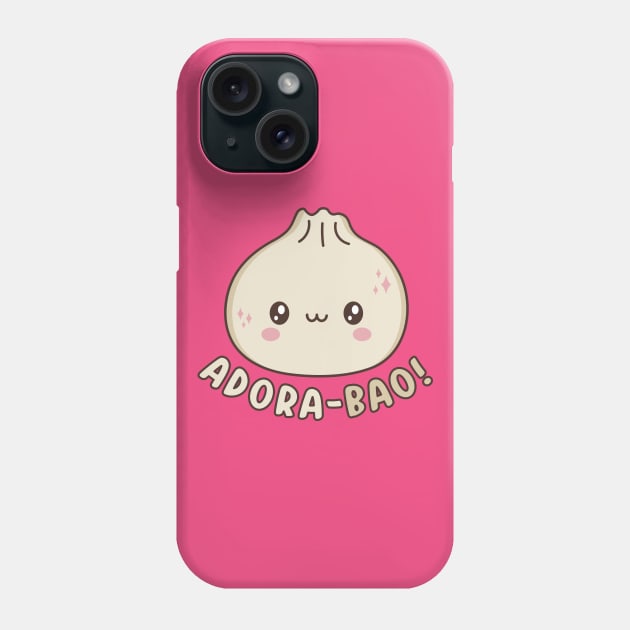 Adora-Bao Cute Kawaii Bao Dumpling Pun Phone Case by Cuteness Klub