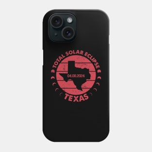Texas Solar Eclipse 2024 Phone Case