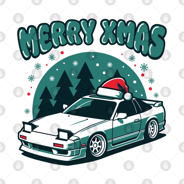 WHITE 180SX MERRY CHRISTMAS EDITION by Gab Designs Stuff