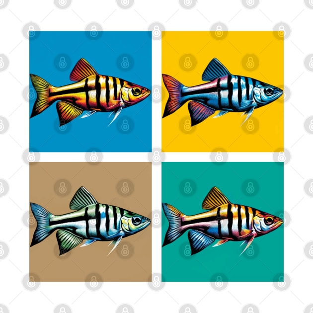 Pop Zebrafish - Cool Aquarium Fish by PawPopArt