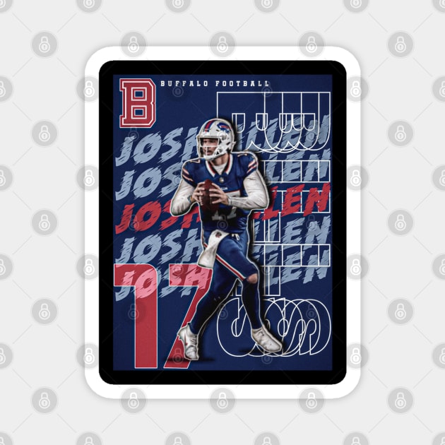 Josh Allen 17 Magnet by NFLapparel