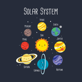 Cute Solar System Bunch T-Shirt