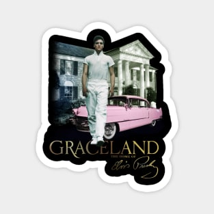 Graceland elvis presley gift for fans Magnet